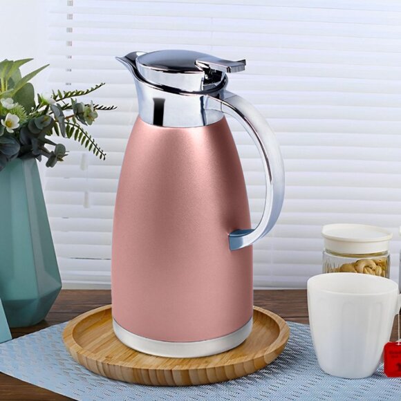 SOGA 2.3L Rose Gold Stainless Steel Insulated Vacuum Flask Hot & Cold Drink Bott - Picture 3 of 8